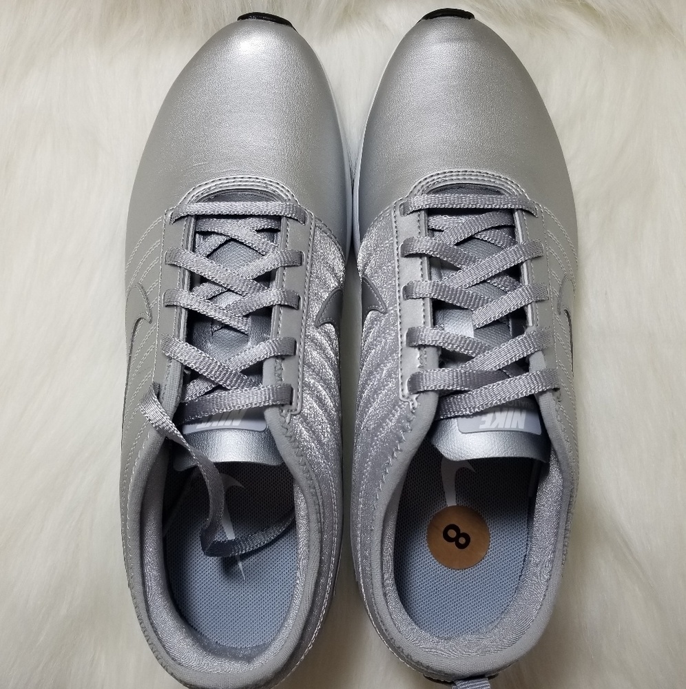 $80⬇️NEW Nike Dual Tone Racer Metallic Silver sz 8 - Picture 4 of 6